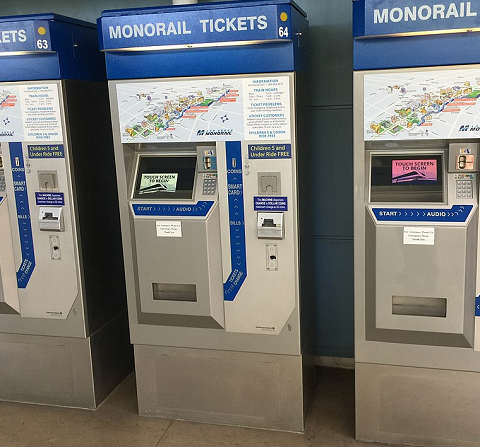 拉斯维加斯单轨列车自动售票机 Monorail TVM